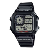 CASIO AE-1200WH-1AVDF Digital Black Resin Strap