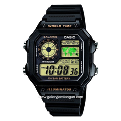CASIO General AE-1200WH-1BVDF Digital Rubber Strap