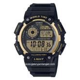 CASIO General AE-1400WH-9AVDF Black Digital Rubber Strap
