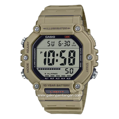 CASIO AE-1600H-5AVDF Duel Time Brown Resin Strap