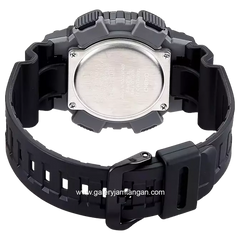 CASIO AEQ-110W-1AVDF Dual Time Black Resin Strap