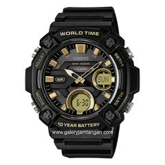 CASIO AEQ-120W-9AVDF Digital Analog Black Resin Strap