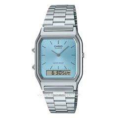 CASIO General AQ-230A-2A1MQYDF Vintage Silver Stainless Steel