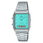 CASIO General AQ-230A-2A2MQYDF Vintage Silver Stainless Steel