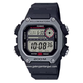 CASIO General DW-291H-1AVDF Black Youth Digital Rubber Strap