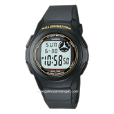 CASIO F-200W-9ADF Digital Black Resin Strap