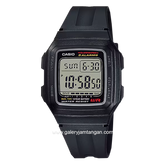 CASIO General F-201WA-1ADF Black Digital Rubber Strap