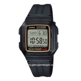 CASIO F-201WA-9ADF Digital Black Resin Strap