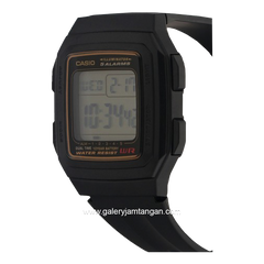 CASIO F-201WA-9ADF Digital Black Resin Strap