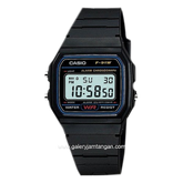 CASIO F-91W-1DG Black Digital Resin Strap