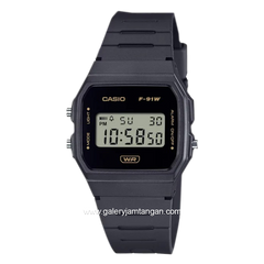 CASIO F-91WB-8ADF Digital Black Resin Strap