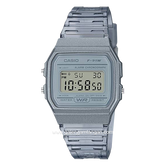 CASIO General F-91WS-8DF Youth Digital Grey Clear Rubber Strap