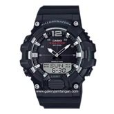 CASIO HDC-700-1AVDF Dual Time Black Resin Strap