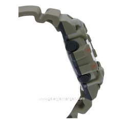 CASIO HDC-700-3A2VDF Duel Time Green Resin Strap