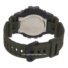CASIO HDC-700-3A2VDF Duel Time Green Resin Strap