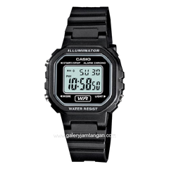 CASIO LA-20WH-1ADF Full Black Digital Resin Strap
