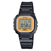 CASIO General LA-20WH-9ADF Black Dial Yellow Digital Rubber Strap