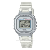 CASIO General LA-20WHS-7ADF White Digital Transparent Rubber Strap