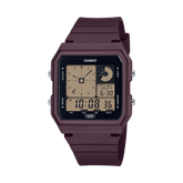 CASIO General LF-20W-5ADF Burgundy Digital Rubber Strap