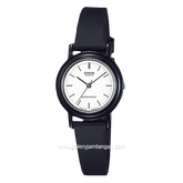 CASIO LQ-139BMV-7ELDF Black Dial White Resin Strap
