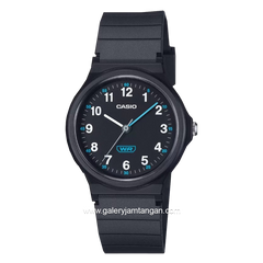CASIO LQ-24B-1BDF Black Resin Strap