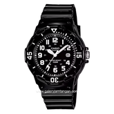 CASIO General LRW-200H-1BVDF Black Rubber Strap