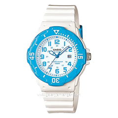 CASIO YOUTH LRW-200H-2BVDF White Blue Resin Strap