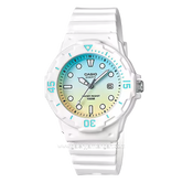 CASIO General LRW-200H-2E2VDR White Dial Multicolor Rubber Strap