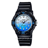 CASIO LRW-200H-2EVDR Black Dial Blue Resin Strap