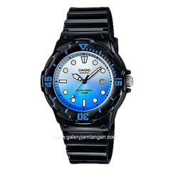 CASIO LRW-200H-2EVDR Black Dial Blue Resin Strap