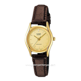 CASIO LTP-1094Q-9ARDF Brown Gold Leather Strap