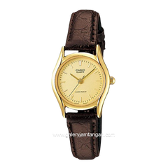 CASIO LTP-1094Q-9ARDF Brown Gold Leather Strap