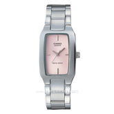 CASIO General LTP-1165A-4CDF Silver Dial Pink Stainless Steel Strap