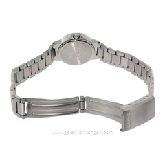 CASIO LTP-1177A-1ADF Ladies Silver Dial Black Stainless Steel