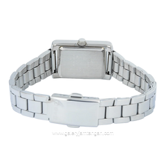 CASIO LTP-1234DD-7ADF Tank Ladies Full Silver Stainless Steel