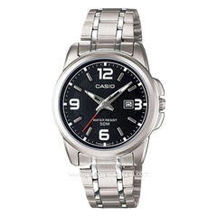 CASIO LTP-1314D-1AVDF Silver Dial Black Stainless Steel