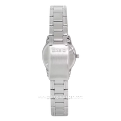 CASIO LTP-V002D-7AUDF Silver Dial White Stainless Steel Strap