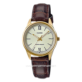 CASIO LTP-V005GL-9BUDF Brown Gold Leather Strap