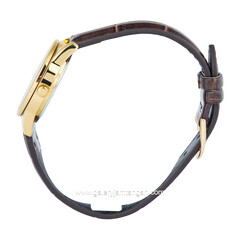 CASIO LTP-V005GL-9BUDF Brown Gold Leather Strap