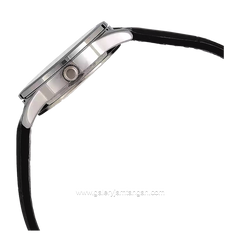 CASIO LTP-V005L-1BUDF Black Silver Leather Strap