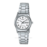 CASIO LTP-V006D-7BUDF Silver Dial White Stainless Steel