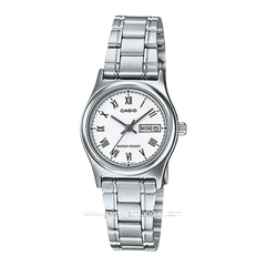 CASIO LTP-V006D-7BUDF Silver Dial White Stainless Steel