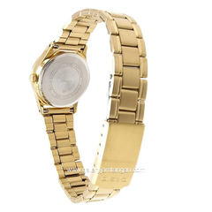 CASIO LTP-V006G-7BUDF Gold Dial White Stainless Steel