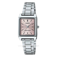 CASIO LTP-V007D-4EUDF Silver Dial Pink Stainless Steel