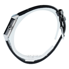 CASIO LTP-V007L-7E1UDF Black Silver Leather Strap