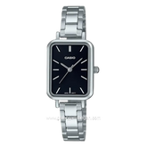 CASIO LTP-V009D-1EUDF Silver Dial Black Stainless Steel