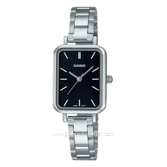 CASIO LTP-V009D-1EUDF Silver Dial Black Stainless Steel