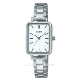 CASIO LTP-V009D-7EUDF Silver Dial White Stainless Steel