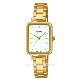 CASIO LTP-V009G-7EUDF Gold Dial White Stainless Steel