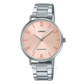 CASIO LTP-VT01D-4B2UDF Silver Pink Stainless Steel